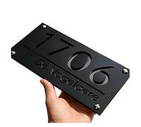 Targhe for Numero Civico In Acrilico A Doppio Strato Da 1 Pz. Insegne Decorative for Indirizzo Esterno Adatte for Le Case(4,21x10)