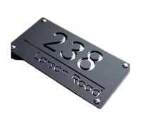 Targhe for Numero Civico In Acrilico A Doppio Strato Da 1 Pz. Insegne Decorative for Indirizzo Esterno Adatte for Le Case(5,25x12)