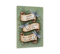 Targhe In Ferro Dragonfly Inspirational Scrolls Motivational Messages With Flower Patterns Divertente Targa Nostalgic Decorazione Poster Sign Per Bar Pub Ufficio 30X20Cm