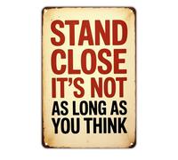 Targhe In Ferro Stand Close It'S Not As Long As You Think Motivational Quotes Nostalgic Targa Metallo Divertente Targhette In Metallo Per Garage Casa Ufficio 30X20Cm