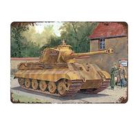 Targhe in latta con carri armati, decorazione per caverne con carri armati e soldati della seconda guerra mondiale, tema militare, arte, pittura, targa in ferro vintage per casa, bar, ristoranti, caff