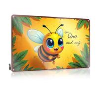 Targhe in latta per Man Cave The One And Only: Cute Bee Adventure, targa in latta per decorazione della porta della stanza (20 x 30 cm)
