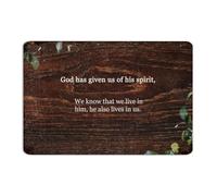 Targhe metalliche personalizzate con scritta in lingua inglese "God Has Given Us of His Spirit, We Know That We Live in Him", decorazione per la casa, garage, per cabina, ingresso all'aperto, poster
