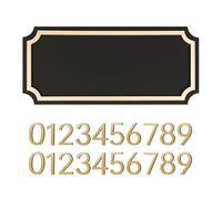 Targhe per indirizzi di casa per esterni, cartelli personalizzati per cassette postali, appartamenti, uffici, aule, hotel, giardino (contiene due set di numeri da 0 a 9)