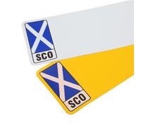 Targhe Premium Auto Reg Piastra 2D Standard UK GB Galles Sco Anteriore Rear Paio