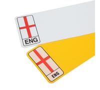 Targhe Premium Auto Reg Piastra 2D Standard UK GB Galles Sco Anteriore Rear Paio