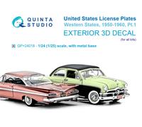 Targhe Quinta Studio 1/24 Western U.S. 1950-1960 Pt.1 (tutti i kit)