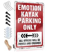 Targhe riutilizzabili Cool Emozioni Kayak Parcheggio Solo per Balcone - Decorazione per la casa e il bar personalizzabile (20 x 30 cm)