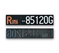 Targhe Storiche - Targa Auto Epoca Posteriore dal 1976 al 1984 in Plastica, Replica Targa Personalizzata Auto d'Epoca Made in Italy (Affiancata in Colorazione d'origine)