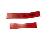 TARGHETTA 1 Etichetta Nero su rosso CITOFONO Un RIGO in Carta PLASTIFICATA Sottile Adesiva 1,2x5,5 6 cm Circa O Cassetta Posta targa per DENOMINARE tutto + 1 amuleto
