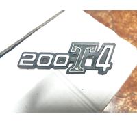 TARGHETTA " 200 T4 " PER FIANCHETTO LATERALE GILERA T4 200