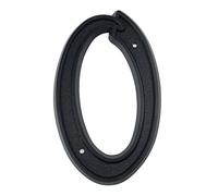 Targhetta 3D galleggiante con numeri grandi per esterni, altezza 14,5 cm, in plastica ABS laccata nera, per indirizzo, segnaletica esterna digitale, #0-9, montaggio a vite, per cassetta postale da