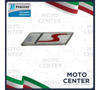 TARGHETTA ADESIVA S BAULETTO RETRO SCUDO PIAGGIO VESPA 50 125 150 SPRINT ('16-'2