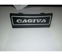 TARGHETTA ANTERIORE " CAGIVA " PER MASCHERINA PORTAFARO ALETTA ROSSA - ELEFANT