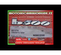 TARGHETTA "B500'' CODICE 621374 ORIGINALE PER PIAGGIO BEVERLY 500