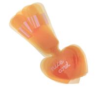 Targhetta Bagaglio Aereo in PVC Cuore Arancia 10 Pezzi per Viaggio | Resistente All'usura, Facile da Riconoscere, per Borse da Viaggio e Valigie