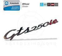 TARGHETTA COFANO SCOCCA LATERALE ORIGINALE PIAGGIO VESPA "GTS 250 ie"