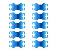 Targhetta con nome per cani a forma di osso in metallo, 10 pezzi, anti-smarrimento, ciondolo per collare per animali domestici, piastra identificativa per esterni