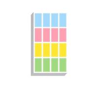 Targhetta con nome scrivibile, impermeabile, per codifica a colori, per bambini, per l'organizzazione delle attrezzature scolastiche, colorata e impermeabile