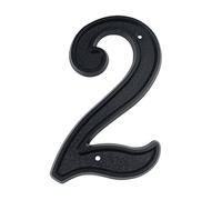 Targhetta con numeri 3D galleggianti per casa, per esterni, altezza 14,5 cm, in plastica ABS laccata nera, per indirizzo, segnaletica esterna digitale, #0-9, montaggio a vite, per cassetta postale da