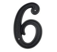 Targhetta con numeri 3D galleggianti per casa, per esterni, altezza 14,5 cm, in plastica ABS laccata nera, per indirizzo, segnaletica esterna digitale, #0-9, montaggio a vite, per cassetta postale da