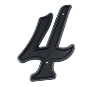 Targhetta con numeri 3D galleggianti per casa, per esterni, altezza 14,5 cm, in plastica ABS laccata nera, per indirizzo, segnaletica esterna digitale, #0-9, montaggio a vite, per cassetta postale da