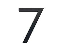 Targhetta con numero civico, Grande cartello galleggiante nero da 10,1 cm, segnaletica moderna for edifici, numeri civici for esterni, targhe con indirizzo(Color 7)