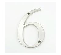 Targhetta con numero civico, Numeri di cassetta postale for indirizzo casa, grandi e moderni, da 10 cm, for cartello digitale for esterni 4 pollici(6)