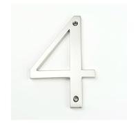 Targhetta con numero civico, Numeri di cassetta postale for indirizzo casa, grandi e moderni, da 10 cm, for cartello digitale for esterni 4 pollici(4)