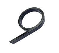 Targhetta con numero civico, Targa in metallo con lettere, for porta di casa, numero, 12,7 cm/5 pollici, for cassette postali domestiche, targa galleggiante nera(Color 9)