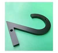 Targhetta con numero civico, Targhe galleggianti for indirizzi stradali da esterno 152 mm, 6 grandi numeri civici in acrilico nero, for cassetta postale di appartamenti e cortili, 1 pezzo(Number 2)