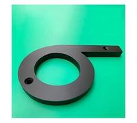 Targhetta con numero civico, Targhe galleggianti for indirizzi stradali da esterno 152 mm, 6 grandi numeri civici in acrilico nero, for cassetta postale di appartamenti e cortili, 1 pezzo(Number 6)