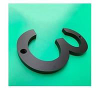 Targhetta con numero civico, Targhe galleggianti for indirizzi stradali da esterno 152 mm, 6 grandi numeri civici in acrilico nero, for cassetta postale di appartamenti e cortili, 1 pezzo(Number 3)