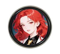 Targhetta digitale con nome HD, schermo pixel da 1,7 pollici, batteria da 600 mAh, dispositivo di visualizzazione anime con durata di 18 ore, accessorio divertente per i fan, servizio fotografico