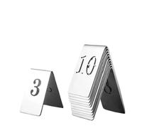 Targhetta identificativa in acciaio inossidabile 5 pezzi di numeri da tavolo in acciaio inossidabile con supporto in metallo for insegne, targhette, for hotel, ristoranti(Color 1,36 to 40)