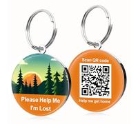 Targhetta identificativa per cani con codice QR, medaglietta identificativa per cani, targhetta identificativa online per animali domestici, scansione del profilo degli animali domestici, ricevi