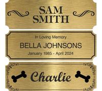 Targhetta in ottone incisa, targhetta in ottone brillante da 2 x 1 pollici, piastra metallica personalizzata, targa incisa, piastra premio incisa, targa perpetua 1*3 polliciRame