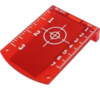 Targhetta laser per pavimento, 2 pezzi, in ABS, magnetica, per laser, raggio verde, per migliorare la visibilità, con base di ricambio (rosso)
