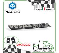 TARGHETTA LATERALE COFANO SCRITTA FREGIO VESPA PK 50 AUTOMATICA 1990-1992 V5P2T