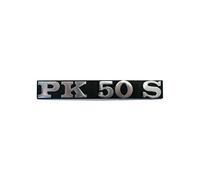 TARGHETTA LATERALE -PK 50 S- PER VESPA PK, IN ALLUMINIO