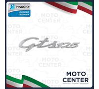 TARGHETTA LATERALE SCRITTA COFANO POSTERIORE PER PIAGGIO VESPA GTS 125 2007-2012