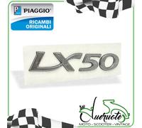 TARGHETTA LATERALE SCRITTA COFANO POSTERIORE PER VESPA LX 50 2005-2013 TOURING