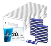 Targhetta Magnetica Portanome 90 * 54mm, Targhette Portanome con Calamita, Badge Portanome con Magnete con 3 Potenti Magneti Al Neodimio, Camicie, Uniformi