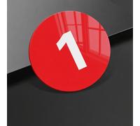 Targhetta numerata rotonda Etichette Con Numeri In Acrilico, Numeri Di Tavola Rotonda In Plastica Con Nastro Autoadesivo, Identificatore Di Kit Di Armadietti Per Rack(1-20 PCS,Dia 3cm)