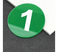 Targhetta numerata rotonda Etichette Numerate In Plastica, Etichetta Per L'importo 'armadietto Numerato In Cerchio Per Sauna/sala Da Biliardo, Scheda Numerica Per(C 1-20 PCS,Dia 3cm)