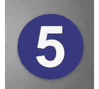 Targhetta numerata rotonda Etichette Numeriche Impermeabili, Etichette Numeriche Identificative In Plastica Per Guardaroba/scatole Di Stoccaggio/etichettatura Cavi(1-20 PCS,Dia 3cm)