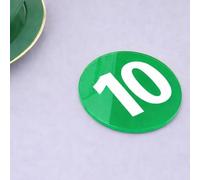 Targhetta numerata rotonda Etichette Numeriche In Plastica Impermeabili, Etichetta Digitale Con Targa Numerica In Acrilico Con Autoadesiva, Etichette Per Cartellini(1-20 PCS,Dia 3cm)