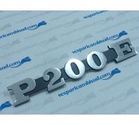 TARGHETTA "P 200 E" PER COFANO LATERALE VESPA Vesparicambisud