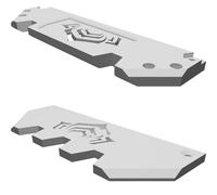 Targhetta Pattern Lotus per Caliburn U Mega U Channel Stampata 3D