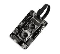 Targhetta per bagagli vintage con nome ID Card in pelle impermeabile etichette per valigie accessori da viaggio per donne adulte uomini